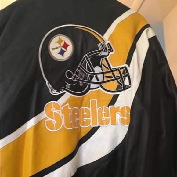 Vintage NFL Pittsburgh Steelers Leather Coat - Picture 5 of 5